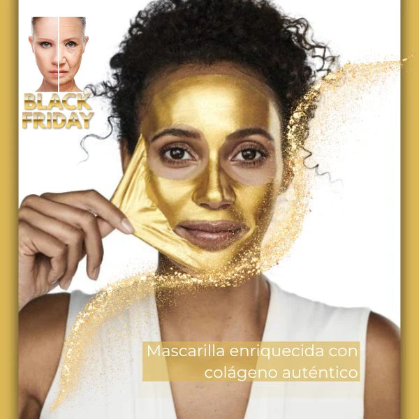 Mascarilla Facial de colágeno con Oro