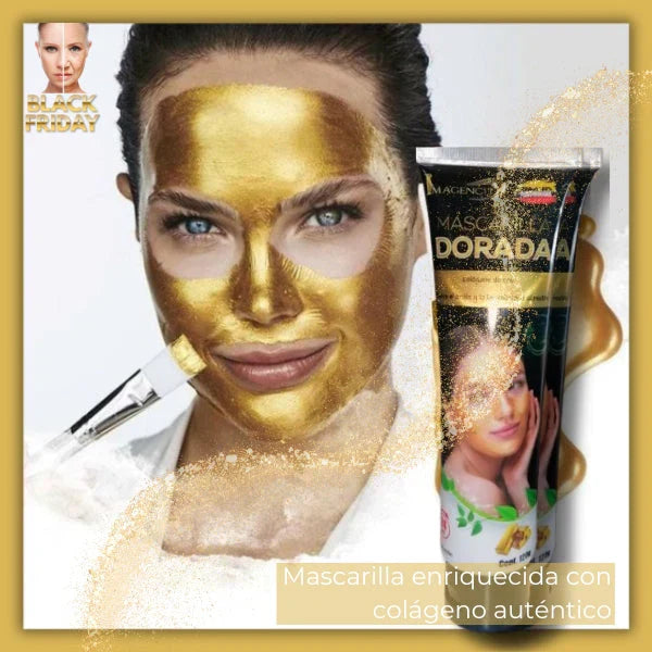 Mascarilla Facial de colágeno con Oro